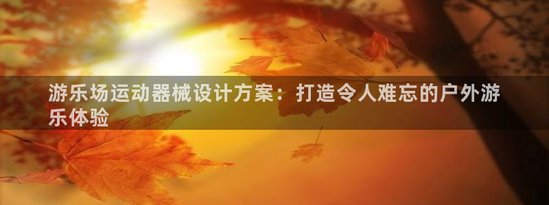 尊龙t500和t300区别：游乐场运动器械设计方案：