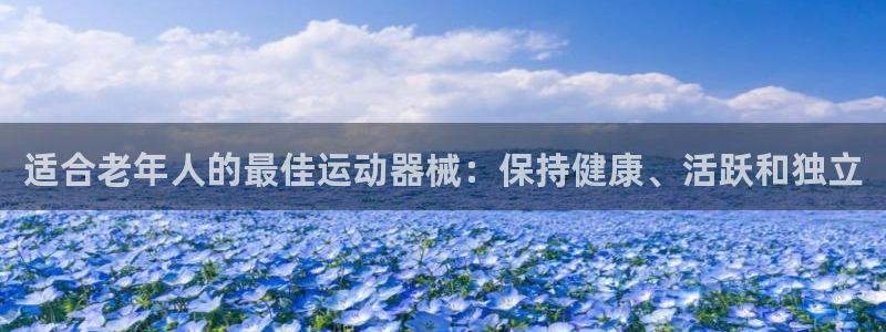 凯时游戏官方网站：适合老年人的最佳运动器械：保持健康