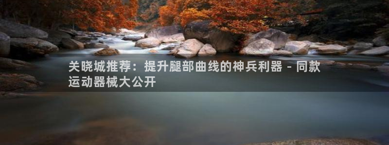 尊龙新版app首页：关晓城推荐：提升腿部曲线的神兵利