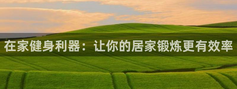 凯时网上官方网站：在家健身利器：让你的居家锻炼更有效