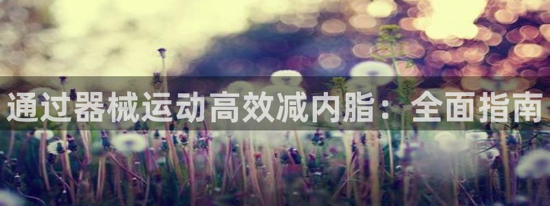 尊龙网平台：通过器械运动高效减内脂：全面指南