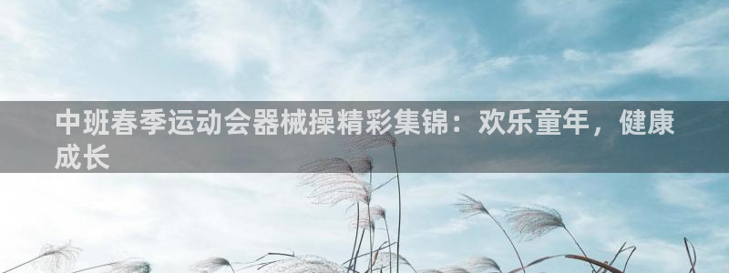 尊龙凯时和九游会哪个平台好一点：中班春季运动会器械操