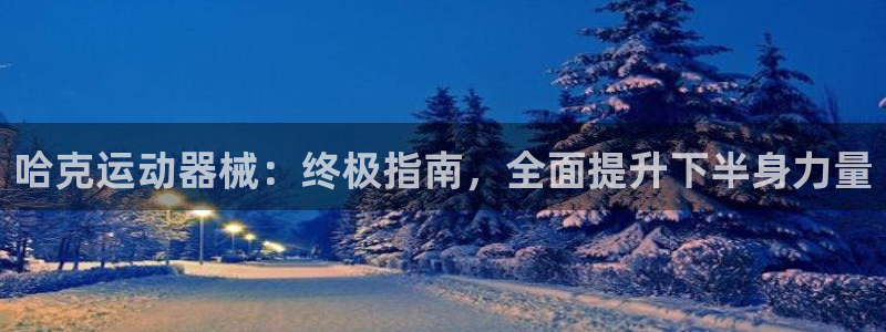 尊龙凯时注册入口：哈克运动器械：终极指南，全面提升下