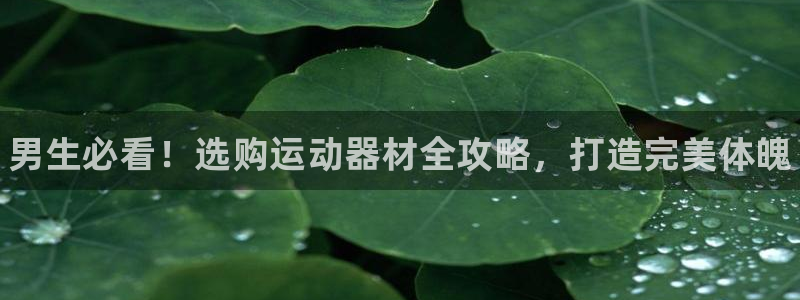 z6尊龙官网平台下载：男生必看！选购运动器材全攻略，