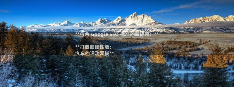 尊龙凯时ag旗舰厅：**符合 Google SEO 